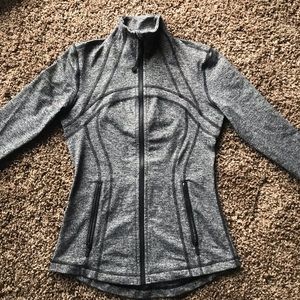 Grey Lululemon athletic jacket